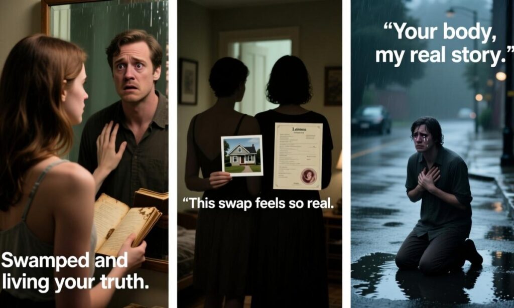 Realistic Body Swap Captions for Storytelling